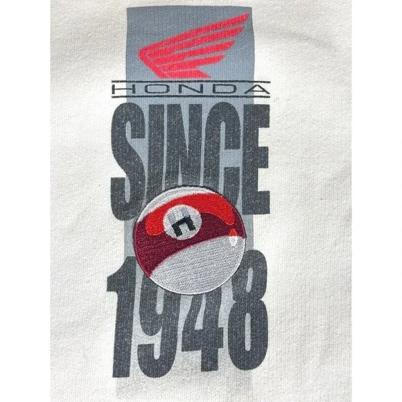 Vintage 1990s Troy Lee Designs Honda Graphic Sweatshirt Made‎ USA Men's M Rare - Picture 5 of 15